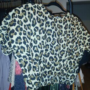 Zara Cheetah Print Top - New With Tags (Size M)